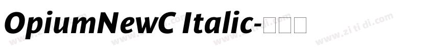 OpiumNewC Italic字体转换